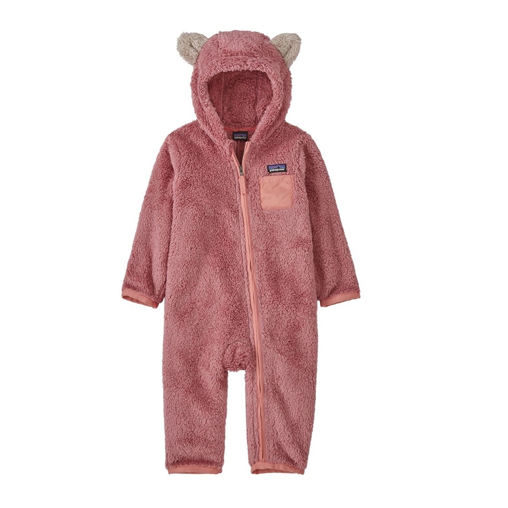 Patagonia Pink Baby Furry Friends Fleece Bunting 3-6 months